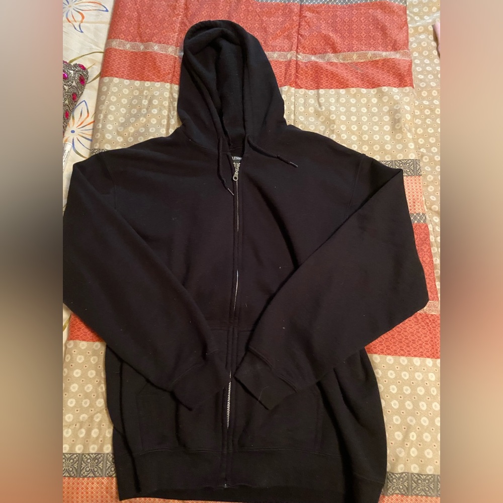 Pretty Little Thing Black Oversize Zip-Up